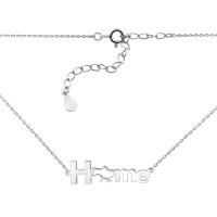 Колье серебряное "Home".Коллекция "Патриотика"