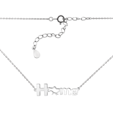 Колье серебряное "Home".Коллекция "Патриотика"